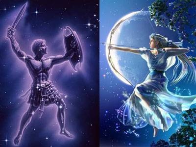 artemis and orion